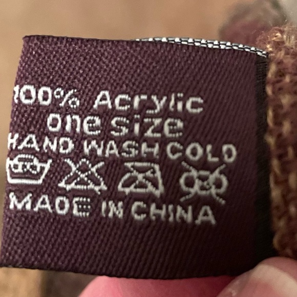 Plaid Colorblock Infinity Scarf - 100% Acrylic - Picture 4 of 4